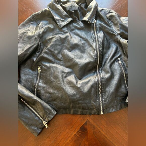 FOREVER 21 plus women's jacket size 2X black - Picture 4 of 5